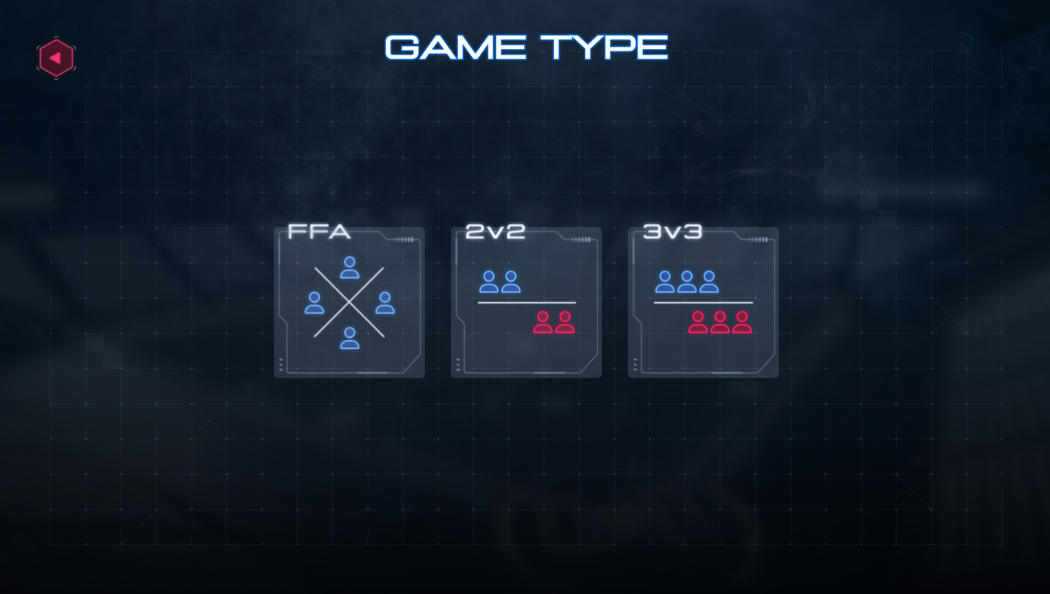Bat Around game type selection UI